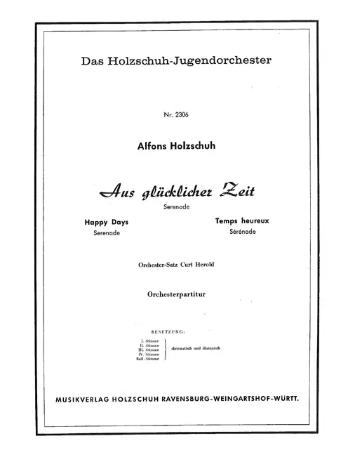 Aus glücklicher Zeit
